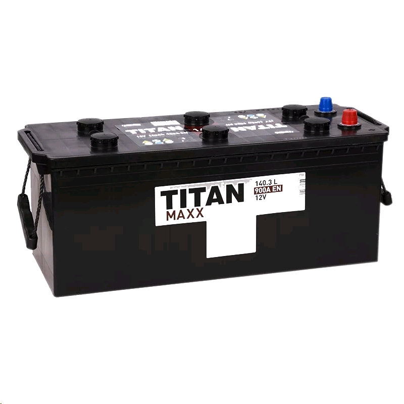 Автомобильный аккумулятор TITAN 140 А/Ч, обратная полярность