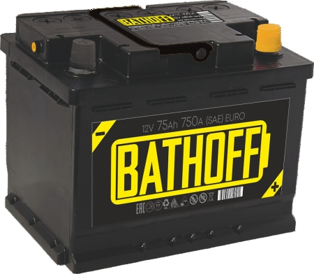 Аккумулятор Bathoff 6СТ-75.0 о.п. VLR Аккумулятор