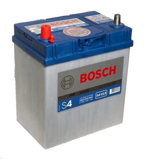 Аккумулятор BOSCH - S4 12V 40А/ч 330А пп. тон. кл. (40190)