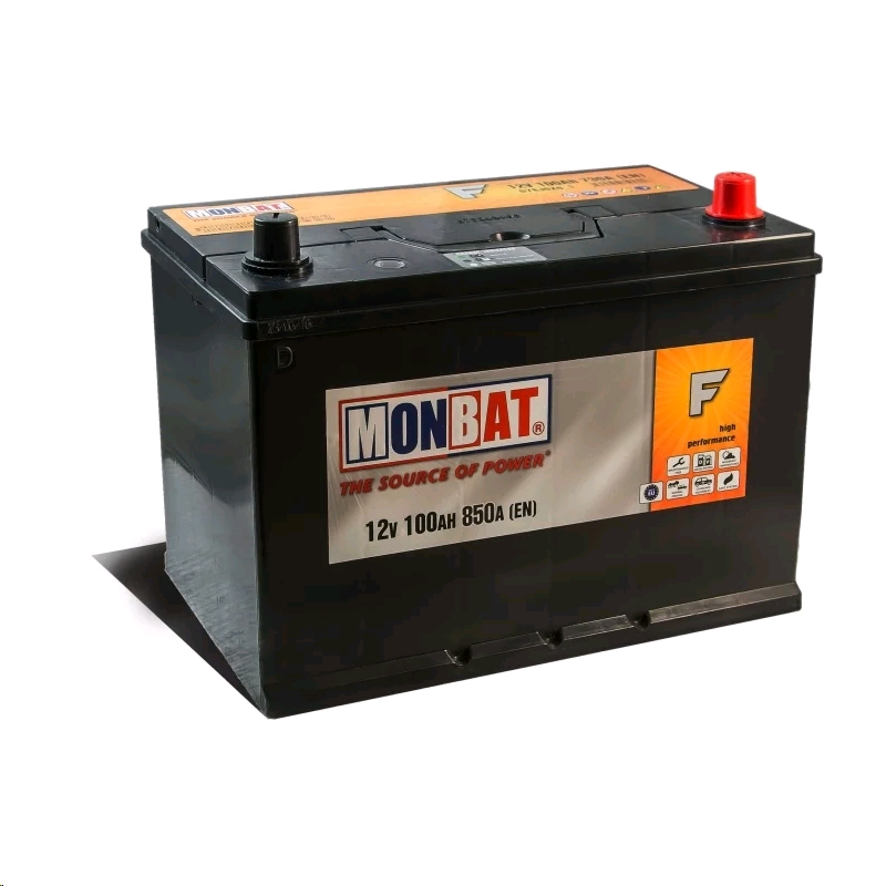 Автомобильный аккумулятор MONBAT 100 А/Ч, обратная полярность