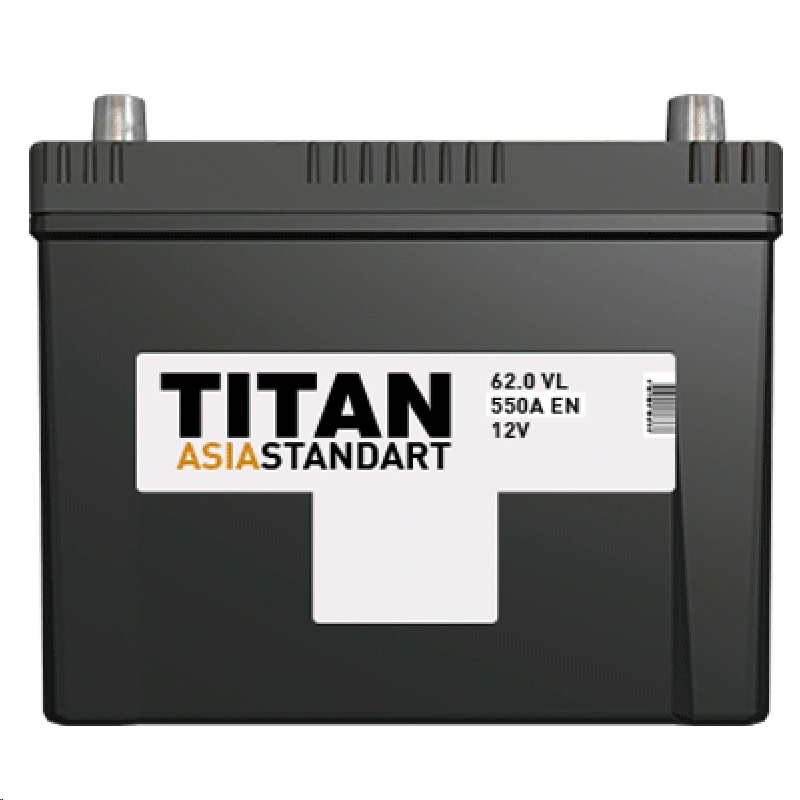 Автомобильный аккумулятор TITAN 62 А/Ч, обратная полярность