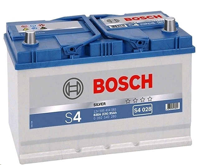 Аккумулятор BOSCH - S4 JIS 12V 95А/ч 830А оп. тон. кл.