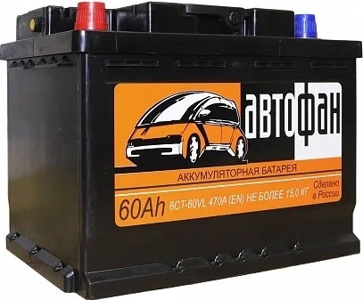 Автомобильный аккумулятор Ярославль 60 А/Ч, обратная полярность