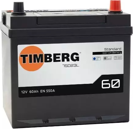 Автомобильный аккумулятор НПН 60 А/Ч, обратная полярность