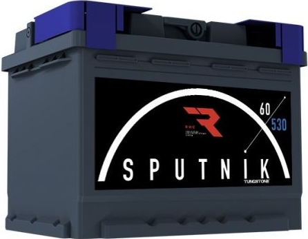 Автомобильный аккумулятор Sputnik 60 А/Ч, обратная полярность