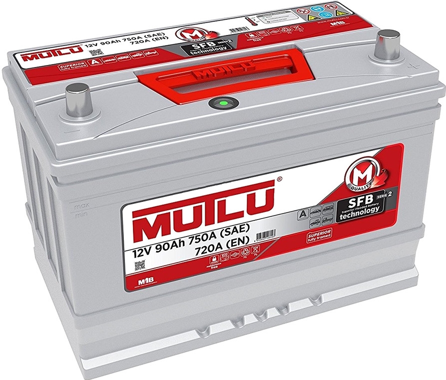 Автомобильный аккумулятор MUTLU 90 А/Ч, обратная полярность
