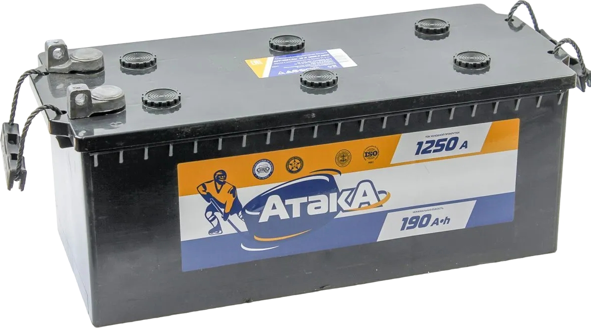 Автомобильный аккумулятор Ярославль 190 А/Ч, прямая полярность
