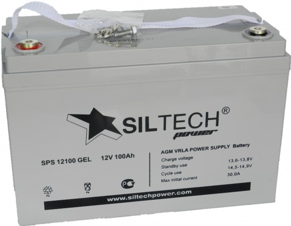 Автомобильный аккумулятор Siltech 12 А/Ч, обратная полярность