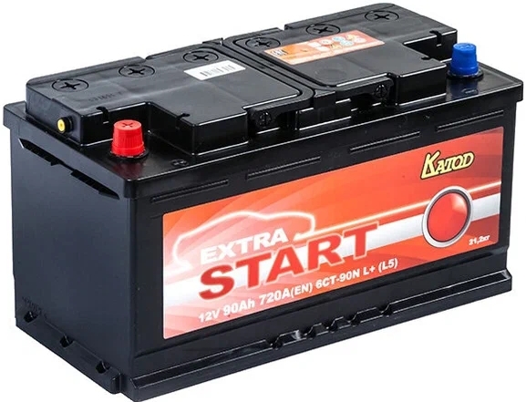 Автомобильный аккумулятор Extra Start 90 А/Ч, прямая полярность