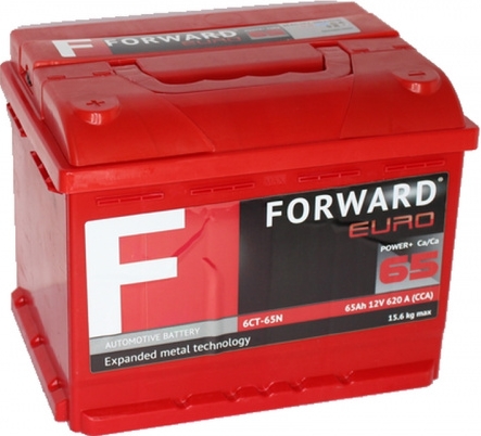 Автомобильный аккумулятор Giver 65 А/Ч, обратная полярность