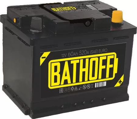 Аккумулятор Bathoff 6СТ-60.0 о.п. VLR Аккумулятор
