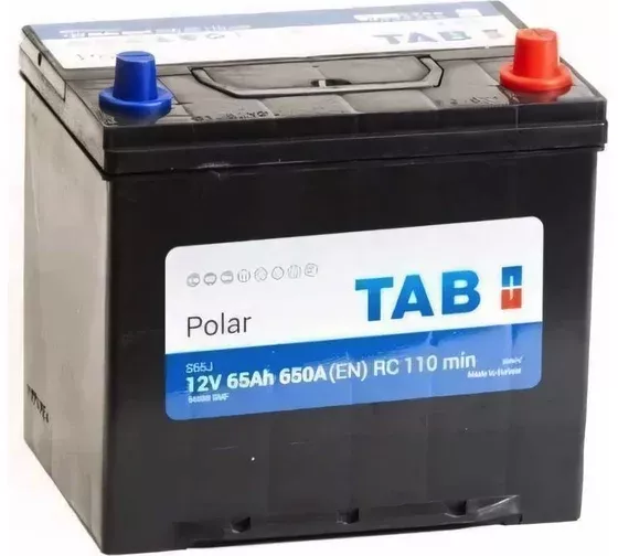 Автомобильный аккумулятор TAB 60 А/Ч, обратная полярность