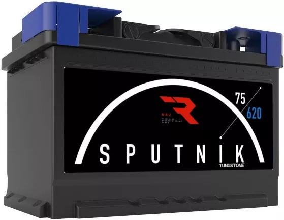Автомобильный аккумулятор Sputnik 75 А/Ч, прямая полярность