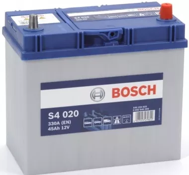 Автомобильный аккумулятор BOSCH 45 А/Ч, обратная полярность