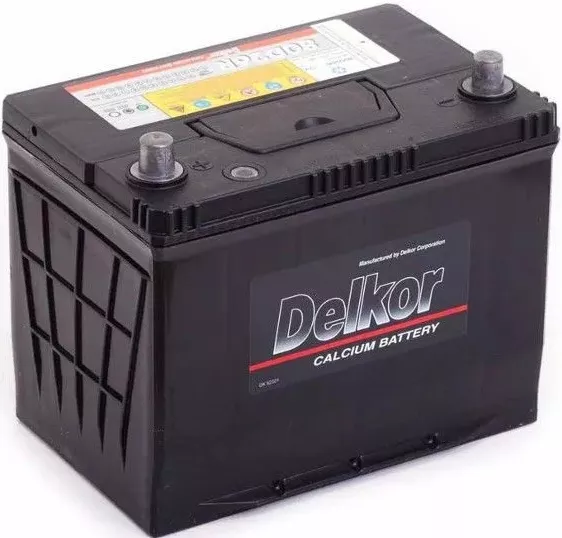 Автомобильный аккумулятор Delkor 75 А/Ч, обратная полярность