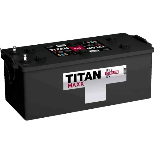 Автомобильный аккумулятор TITAN 195 А/Ч, прямая полярность