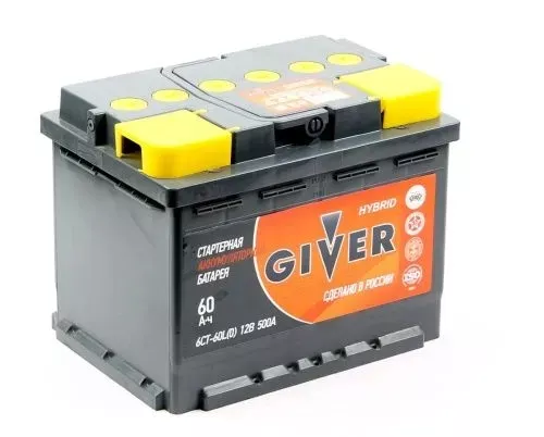 Аккумулятор Giver Hybrid 6CT-60.0 о.п. Аккумулятор