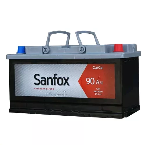 Автомобильный аккумулятор SanFox , прямая полярность