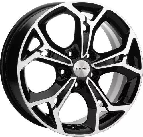 Диски Khomen Wheels Khomen Wheels Khomen Wheels 7*17 5*112 ET40 D57,1 KHW1702 Black-FP Автодиск