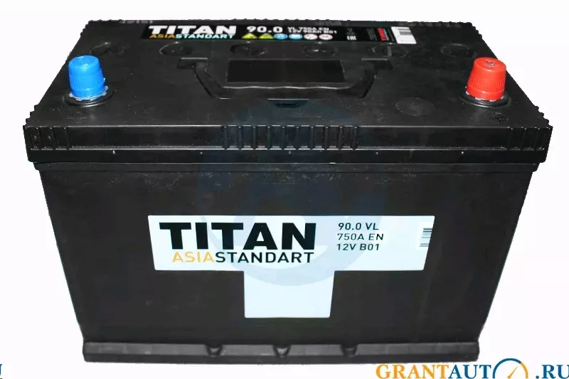 Автомобильный аккумулятор TITAN 90 А/Ч, прямая полярность
