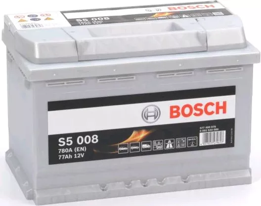 Автомобильный аккумулятор BOSCH 77 А/Ч, обратная полярность