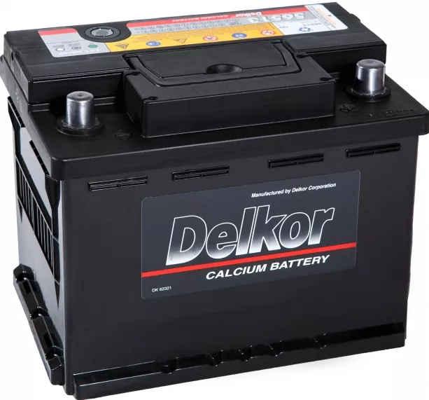 Автомобильный аккумулятор Delkor 55 А/Ч, обратная полярность