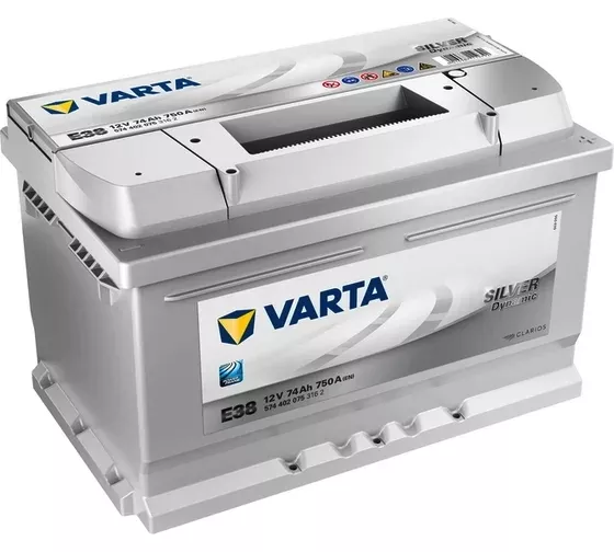 Автомобильный аккумулятор VARTA 74 А/Ч, обратная полярность
