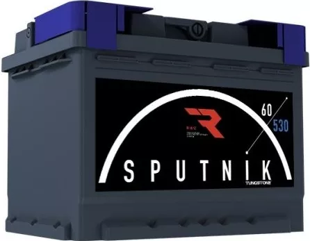Автомобильный аккумулятор Sputnik 60 А/Ч, обратная полярность