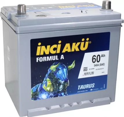 Аккумулятор Inci Aku Asia Formula 6CT-60 О.П. 60B24LS Аккумулятор