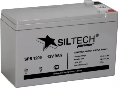 Автомобильный аккумулятор Siltech 12 А/Ч, обратная полярность