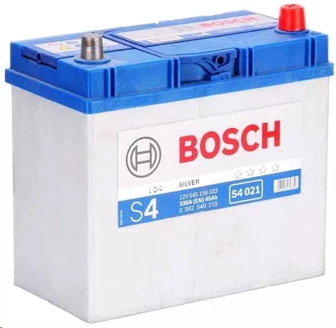 Автомобильный аккумулятор BOSCH 45 А/Ч, прямая полярность