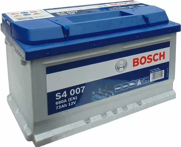 Автомобильный аккумулятор BOSCH 72 А/Ч, обратная полярность