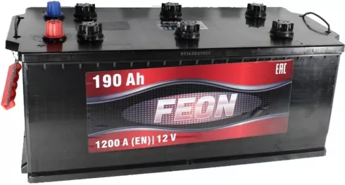 Автомобильный аккумулятор Feon 190 А/Ч, прямая полярность