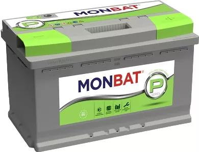 Автомобильный аккумулятор MONBAT 77 А/Ч, обратная полярность